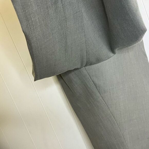 Perry Ellis Portfolio Men's 38x32 Grey Flat Front Dress Pants Trousers Slacks - Picture 3 of 15